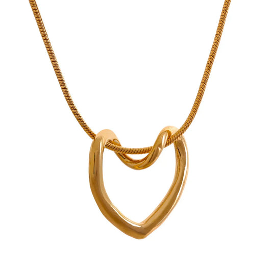Looped Heart Necklaces